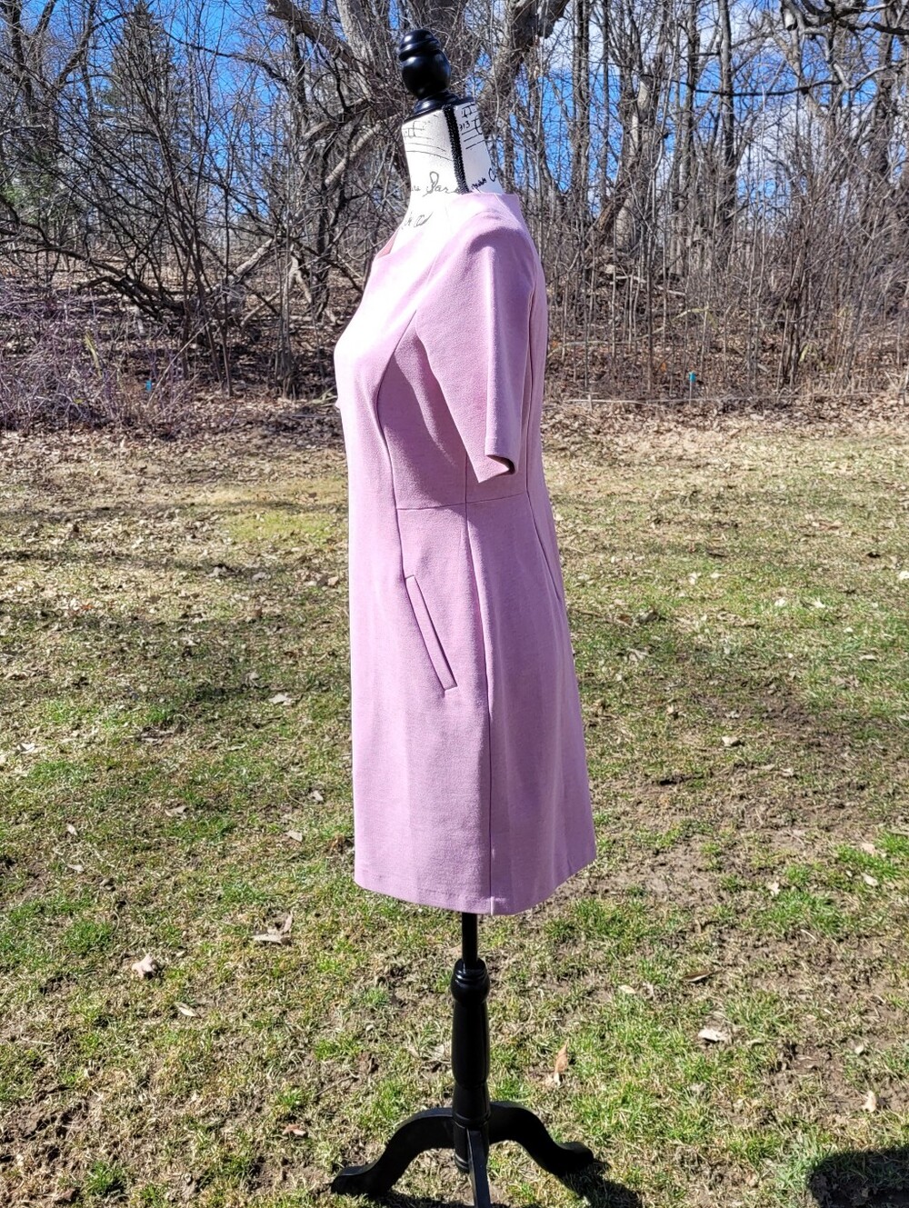 Land's End Midi Sheath Dress Dusty Pink Size 6P - Picture 6 of 8